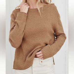 Jenni Kayne everyday sweater dark camel size Medium